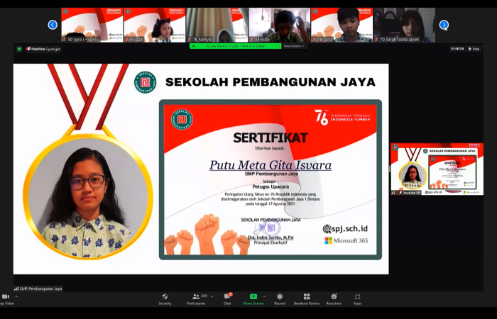 Sertifikat petugas upacara 2