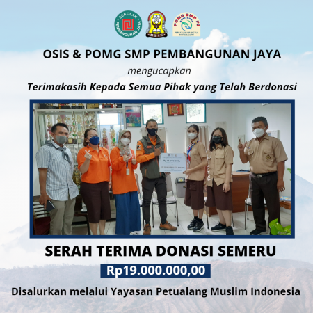 SERAH TERIMA DONASI SEMERU