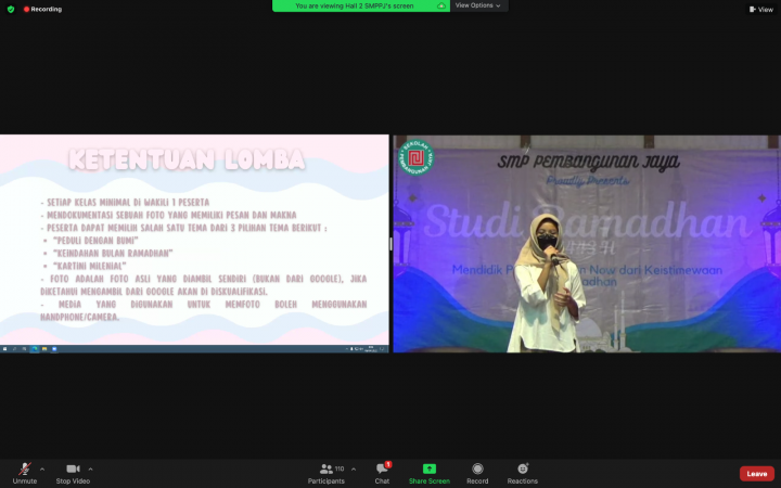 Penjelasan Ketentuan lomba oleh auryn siswa kelas 7C