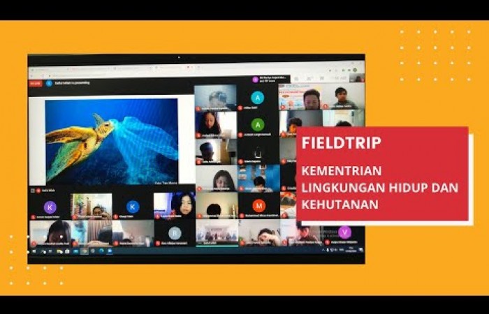 Virtual Fieldtrip bersama Kementrian Lingkungan Hidup dan Kehutanan SMP PJ